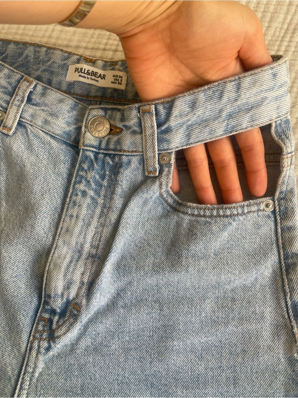 High Waisted Straight Leg Women's Jeans Pull & Bear